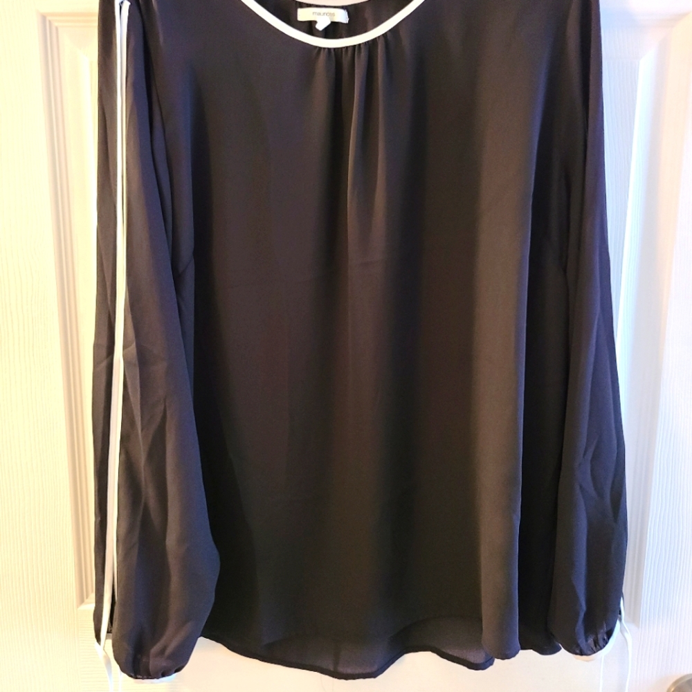Maurices Plus Size 1 Slit Shoulder Blouse